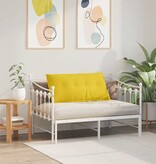 VidaXL Rugkussen Lichtgeel 100 x 19 x 50 cm Stof