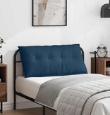 VidaXL Rugkussen Blauw 100 x 19 x 50 cm Stof