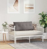 VidaXL Rugkussen Taupe 100 x 19 x 50 cm Stof