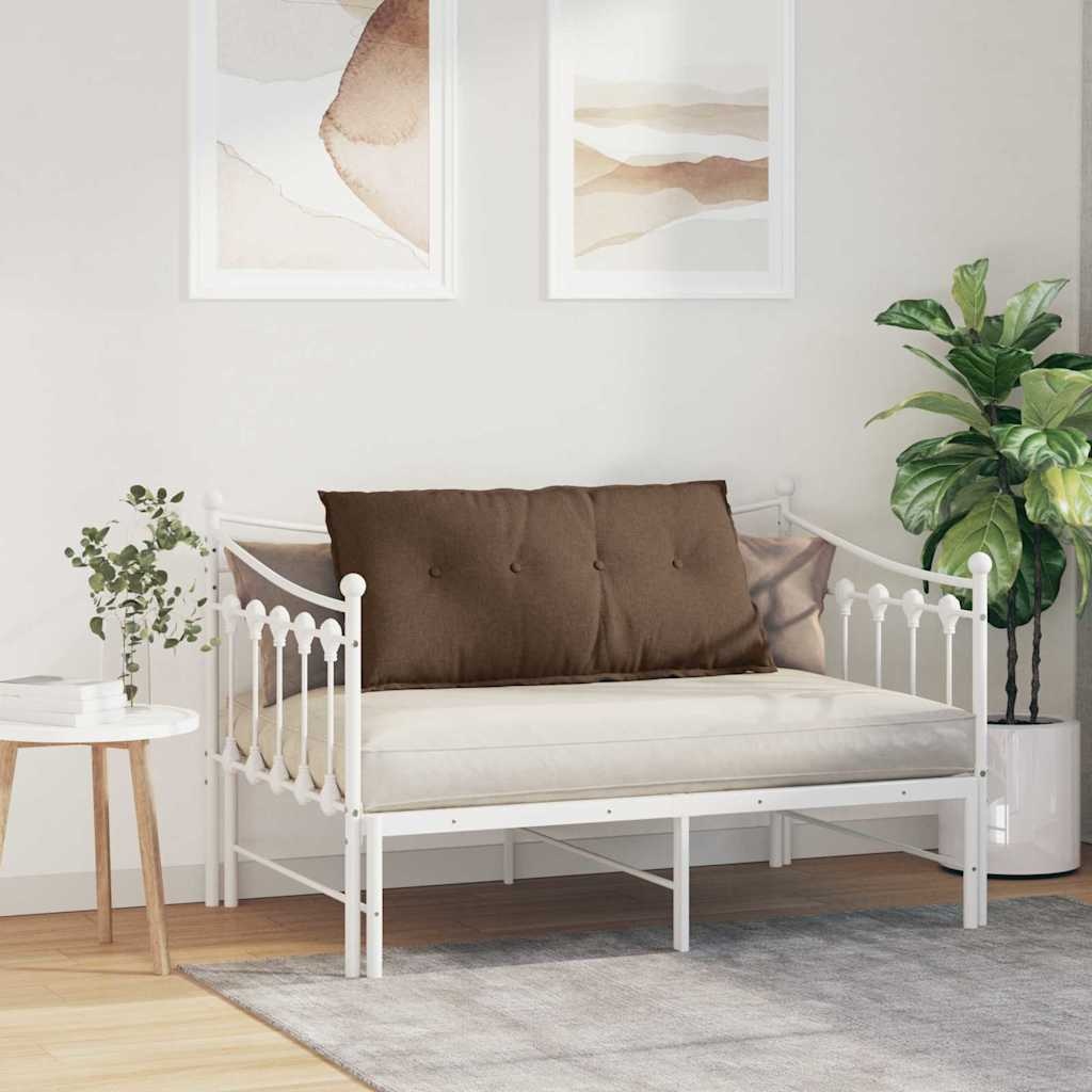 VidaXL Rugkussen Bruin 100 x 19 x 50 cm Stof