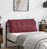 VidaXL Rugkussen Wijnrood 100 x 19 x 50 cm Stof