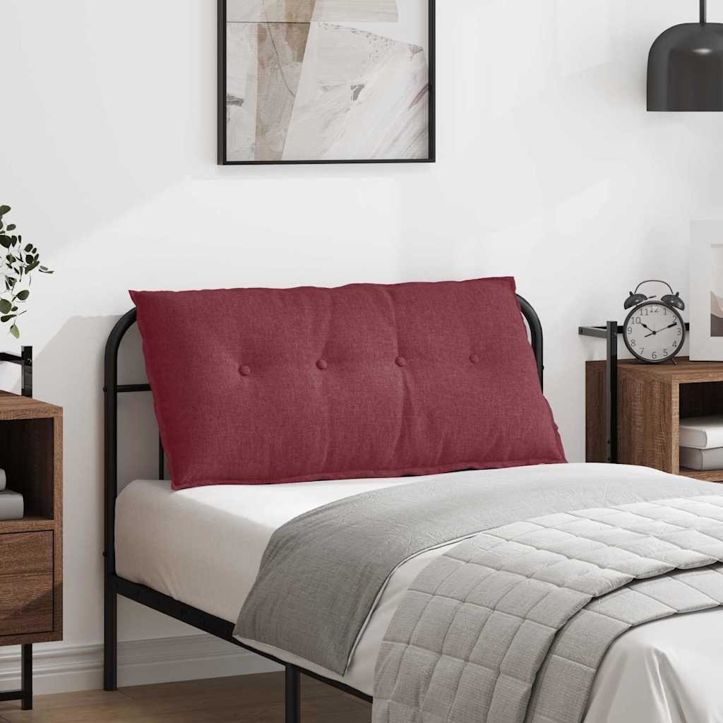 VidaXL Rugkussen Wijnrood 100 x 19 x 50 cm Stof