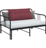 VidaXL Rugkussen Wijnrood 100 x 19 x 50 cm Stof