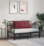 VidaXL Rugkussen Wijnrood 100 x 19 x 50 cm Stof