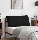 VidaXL Rugkussen Zwart 100 x 19 x 50 cm Stof