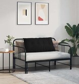 VidaXL Rugkussen Zwart 100 x 19 x 50 cm Stof