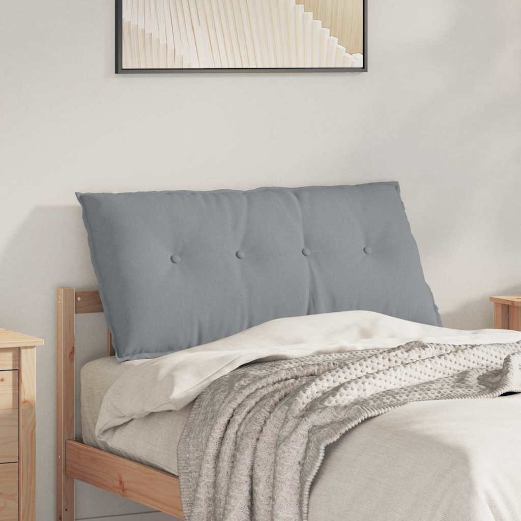 VidaXL Rugkussen Lichtgrijs 100 x 19 x 50 cm Stof