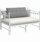 VidaXL Rugkussen Lichtgrijs 100 x 19 x 50 cm Stof