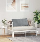 VidaXL Rugkussen Lichtgrijs 100 x 19 x 50 cm Stof