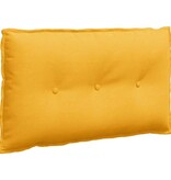 VidaXL Rugkussen Lichtgeel 80 x 50 cm Katoen Stof