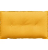 VidaXL Rugkussen Lichtgeel 80 x 50 cm Katoen Stof