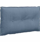 VidaXL Rugkussen Blauw 80 x 50 cm Katoen Stof