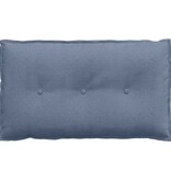 VidaXL Rugkussen Blauw 80 x 50 cm Katoen Stof