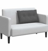 VidaXL Rugkussen Donkergrijs 80 x 50 cm Katoen Stof