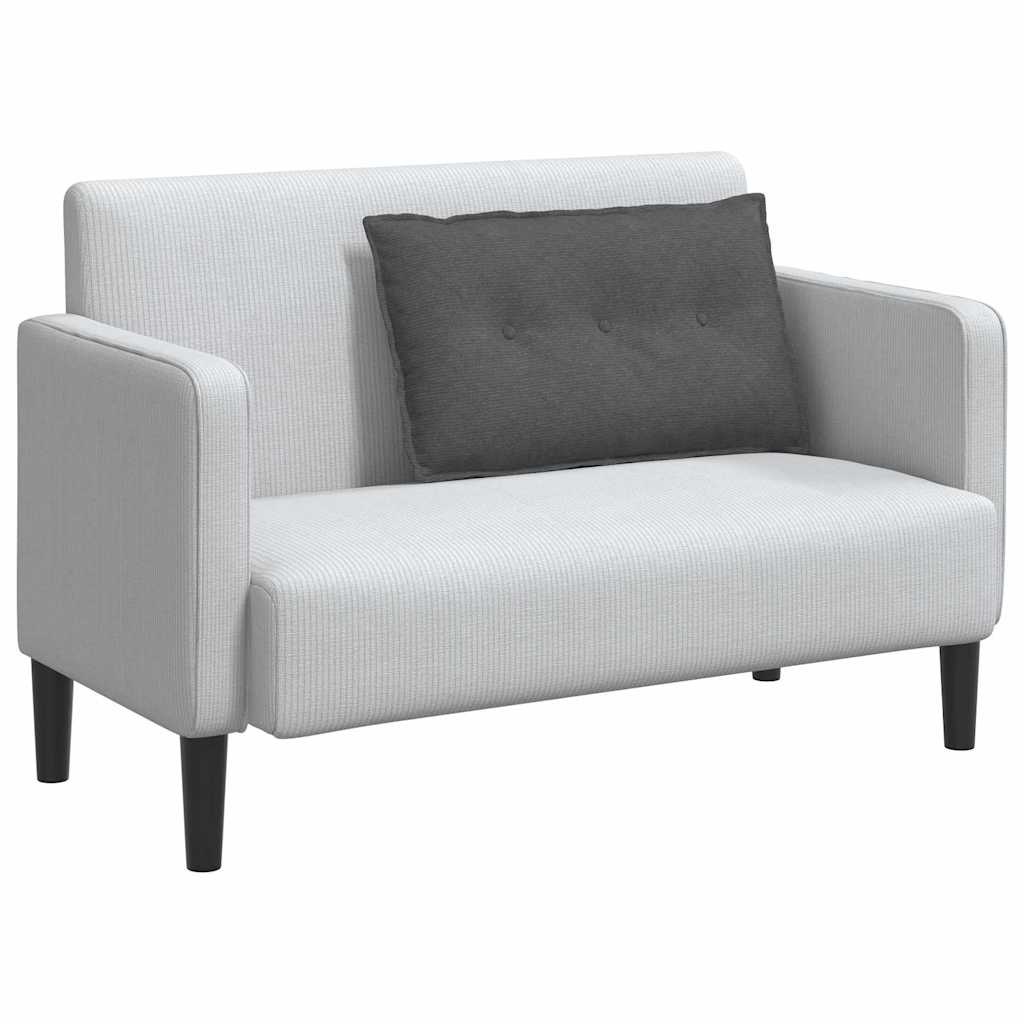 VidaXL Rugkussen Donkergrijs 80 x 50 cm Katoen Stof