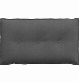 VidaXL Rugkussen Donkergrijs 80 x 50 cm Katoen Stof