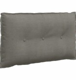 VidaXL Rugkussen Lichtgrijs 80 x 50 cm Katoen Stof