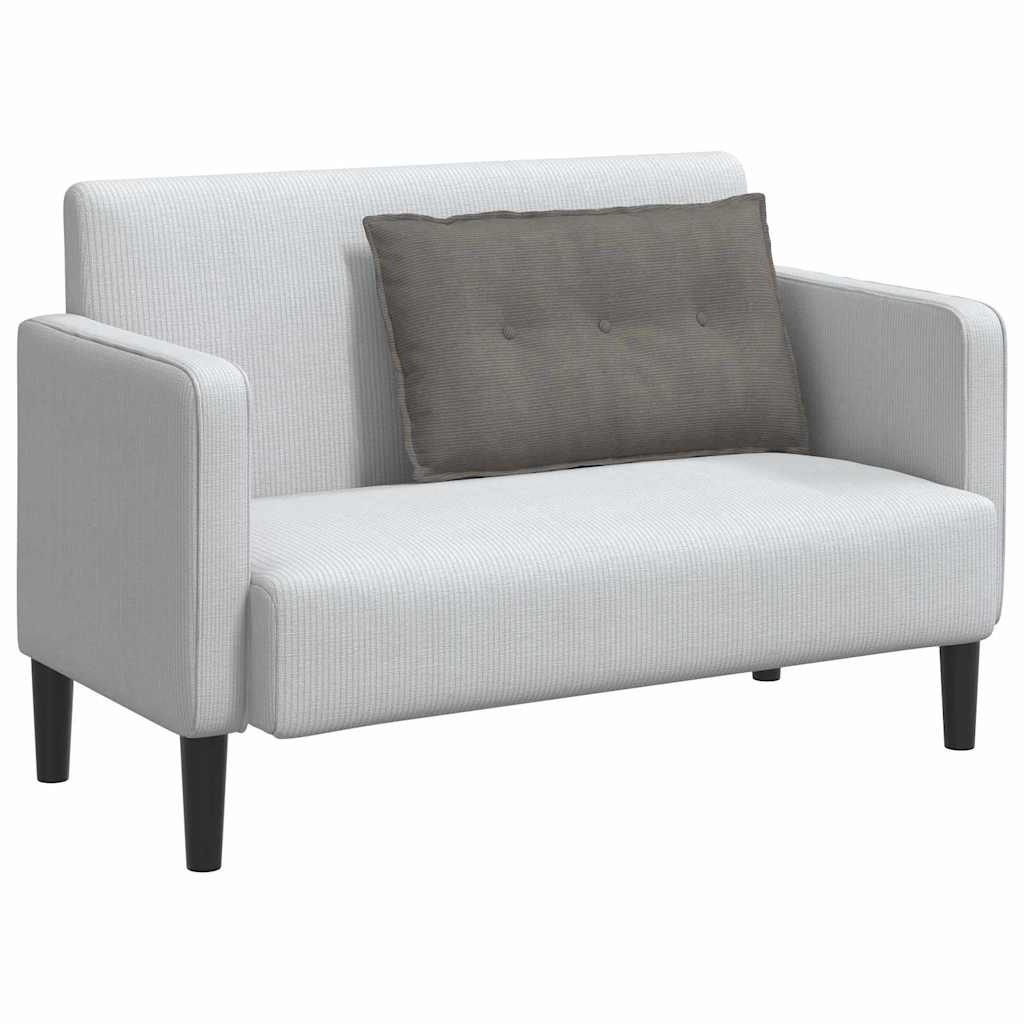 VidaXL Rugkussen Lichtgrijs 80 x 50 cm Katoen Stof