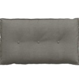 VidaXL Rugkussen Lichtgrijs 80 x 50 cm Katoen Stof