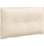 VidaXL Rugkussen Beige 80 x 50 cm Microvezel Stof