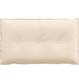 VidaXL Rugkussen Beige 80 x 50 cm Microvezel Stof