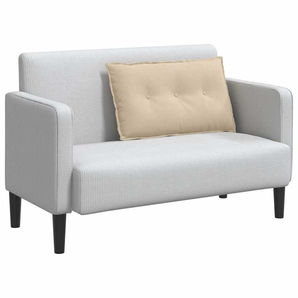 VidaXL Rugkussen Crème 80 x 50 cm Microvezel Stof