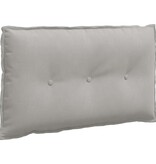 VidaXL Rugkussen Lichtgrijs 80 x 50 cm Microvezel Stof