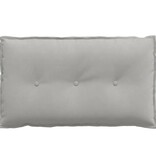 VidaXL Rugkussen Lichtgrijs 80 x 50 cm Microvezel Stof