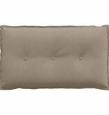 VidaXL Rugkussen Taupe 80 x 50 cm Microvezel Stof