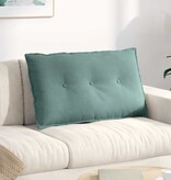 VidaXL Rugkussen Zeegroen 80 x 50 cm Katoen Stof