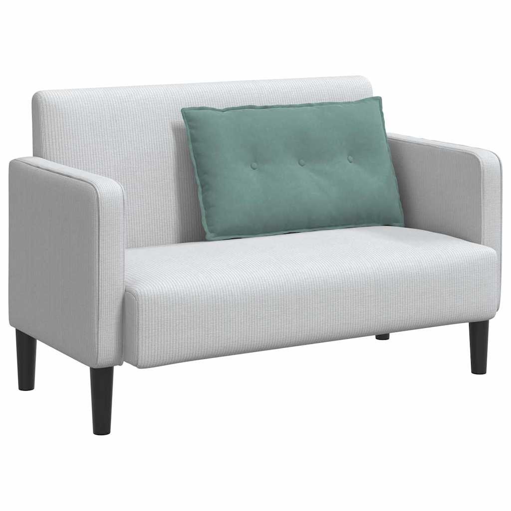 VidaXL Rugkussen Zeegroen 80 x 50 cm Katoen Stof