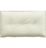 VidaXL Rugkussen Crème 80 x 50 cm Katoen Stof