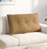 VidaXL Rugkussen Bruin 80 x 50 cm Katoen Stof