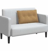 VidaXL Rugkussen Bruin 80 x 50 cm Katoen Stof