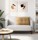 VidaXL Rugkussen Bruin 80 x 50 cm Katoen Stof