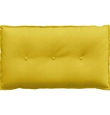 VidaXL Rugkussen Geel 80 x 50 cm Katoen Stof