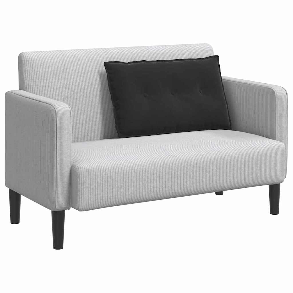 VidaXL Rugkussen Zwart 80 x 50 cm Katoen Stof