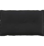 VidaXL Rugkussen Zwart 80 x 50 cm Katoen Stof