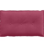 VidaXL Rugkussen Wijnrood 80 x 50 cm Katoen Stof