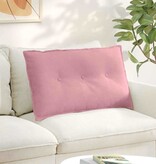 VidaXL Rugkussen Roze 80 x 50 cm Katoen Stof