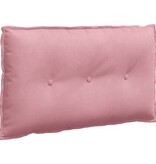 VidaXL Rugkussen Roze 80 x 50 cm Katoen Stof