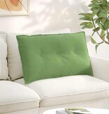 VidaXL Rugkussen Lichtgroen 80 x 50 cm Katoen Stof