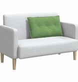 VidaXL Rugkussen Lichtgroen 80 x 50 cm Katoen Stof