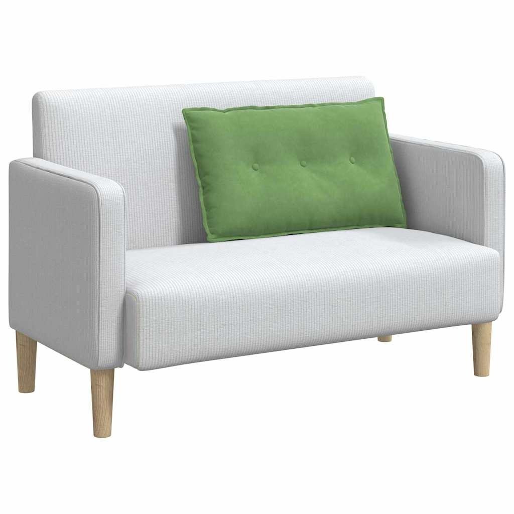 VidaXL Rugkussen Lichtgroen 80 x 50 cm Katoen Stof