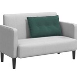 VidaXL Rugkussen Donkergroen 80 x 50 cm Katoen Stof