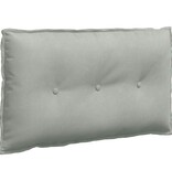 VidaXL Rugkussen Lichtgrijs 80 x 50 cm Katoen Stof
