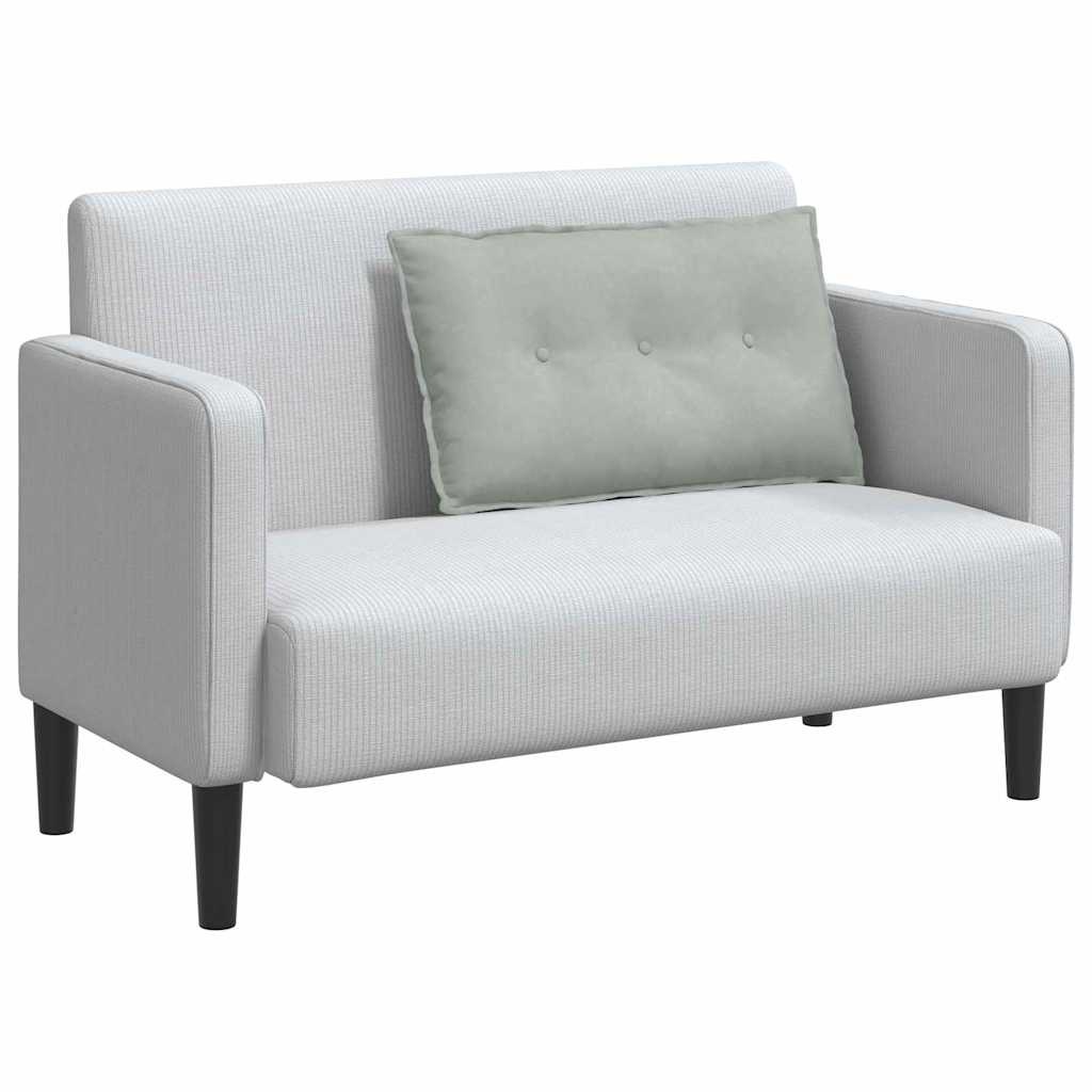 VidaXL Rugkussen Lichtgrijs 80 x 50 cm Katoen Stof