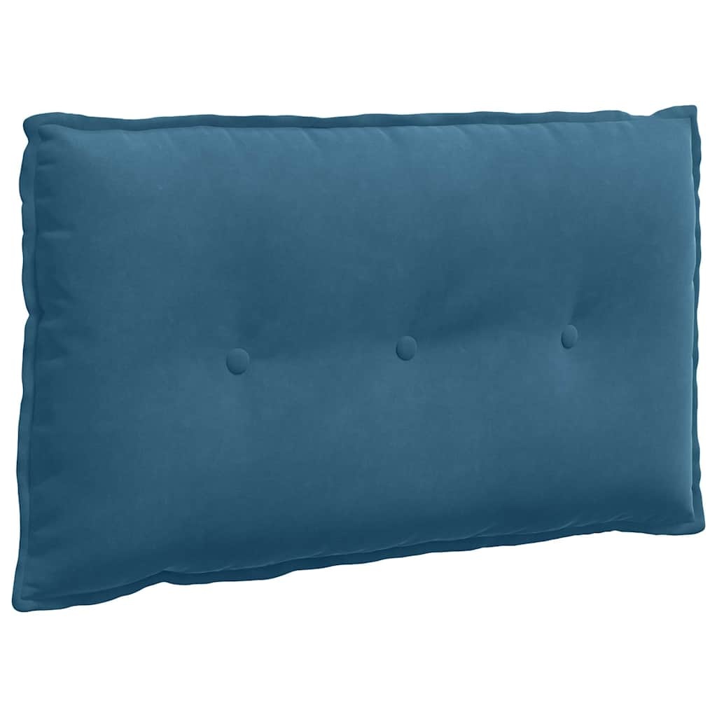 VidaXL Rugkussen Blauw 80 x 50 cm Katoen Stof