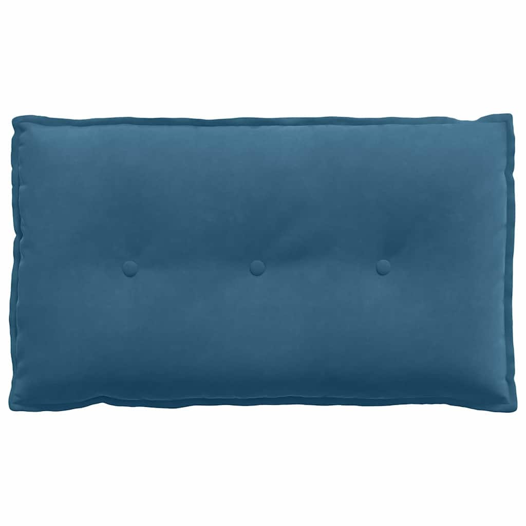 VidaXL Rugkussen Blauw 80 x 50 cm Katoen Stof