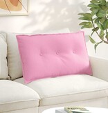VidaXL Rugkussen Roze 80 x 19 x 50 cm Stof